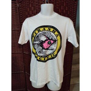 Vintage Piranha Pacific Fish T Shirt Single Stitch 80s 90s Adult Medium